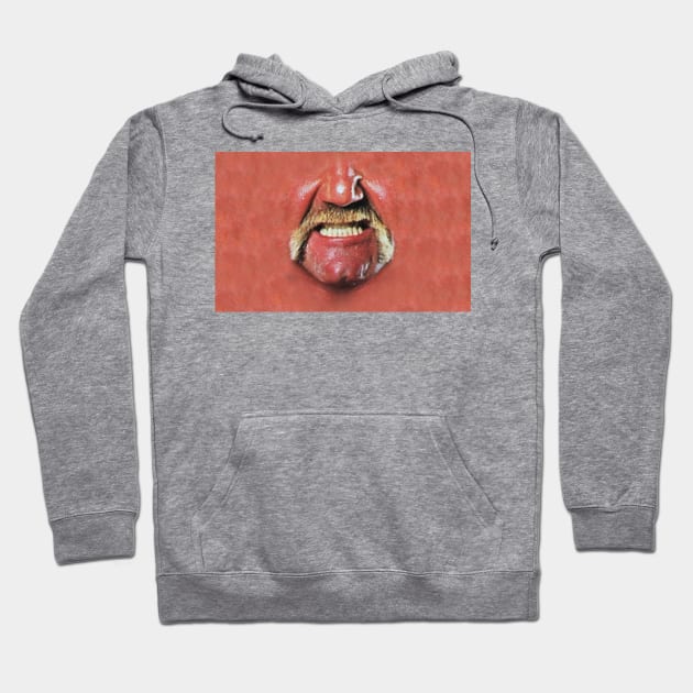 80's Wrestler Mouth Hoodie by WizzKid